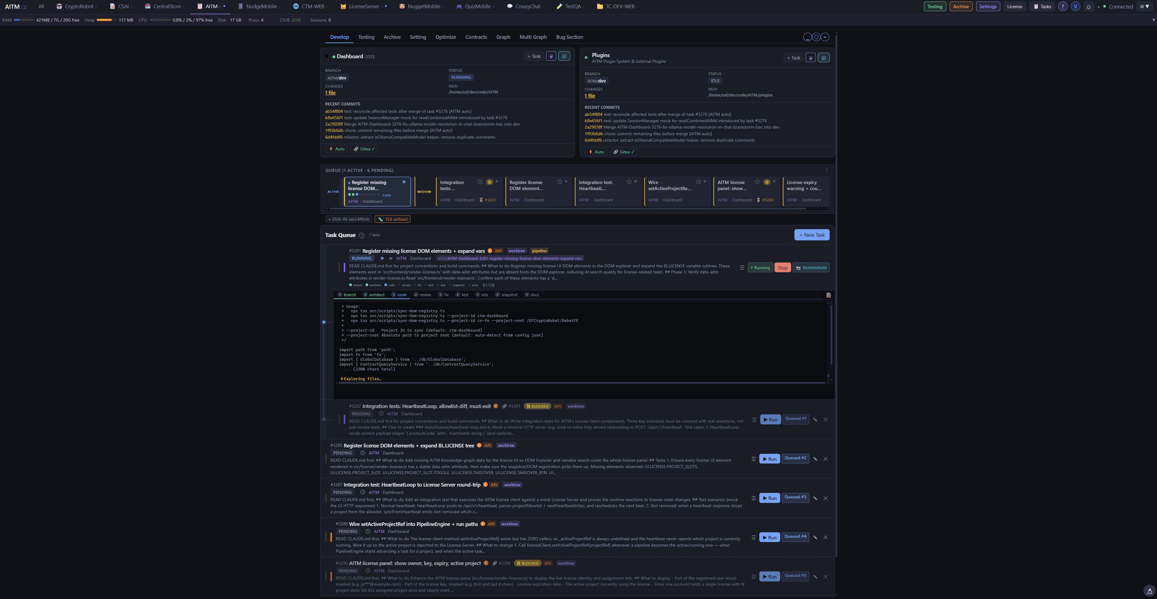 AITM Main Dashboard